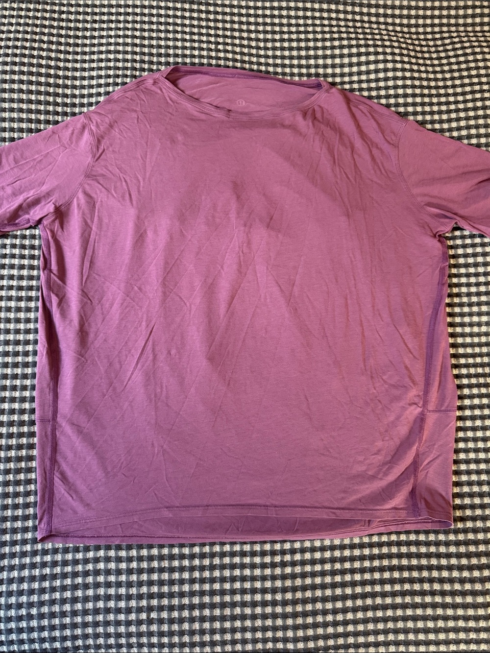 lululemon athletica Short Sleeve Crew Neck Shirt in Plum